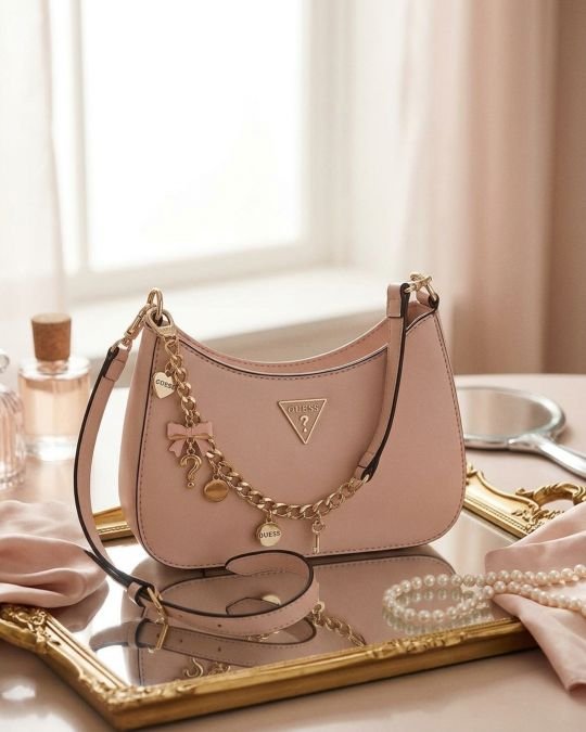Cartera Guess Rosa Shoulder Bag con Cadena