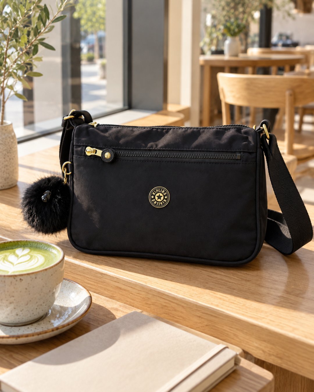 Cartera Kipling Negra Crossbody