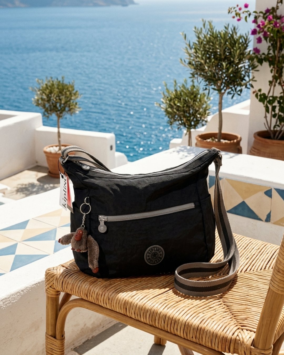 Cartera Kipling Gabbie Negra Crossbody
