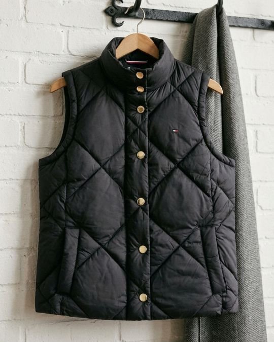 Chaleco Tommy Hilfiger Acolchado Negro