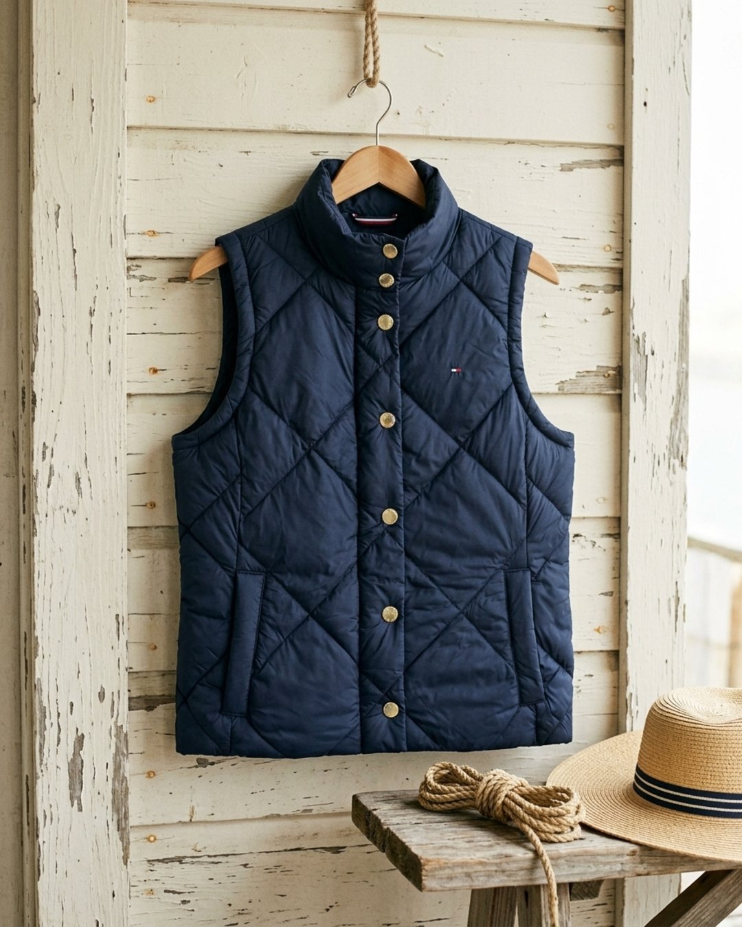 Chaleco Acolchado Tommy Hilfiger Azul Marino